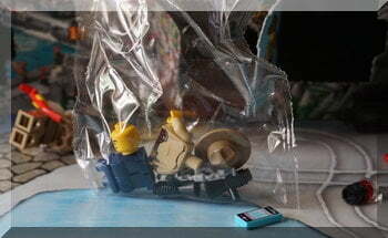 Lego police man in a plastic bag (unmade)