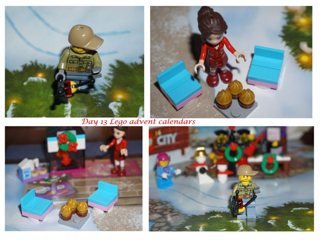 Collage of day 13 Lego advent calendars