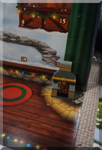 Lego fireplace for day 3 of advent calendar